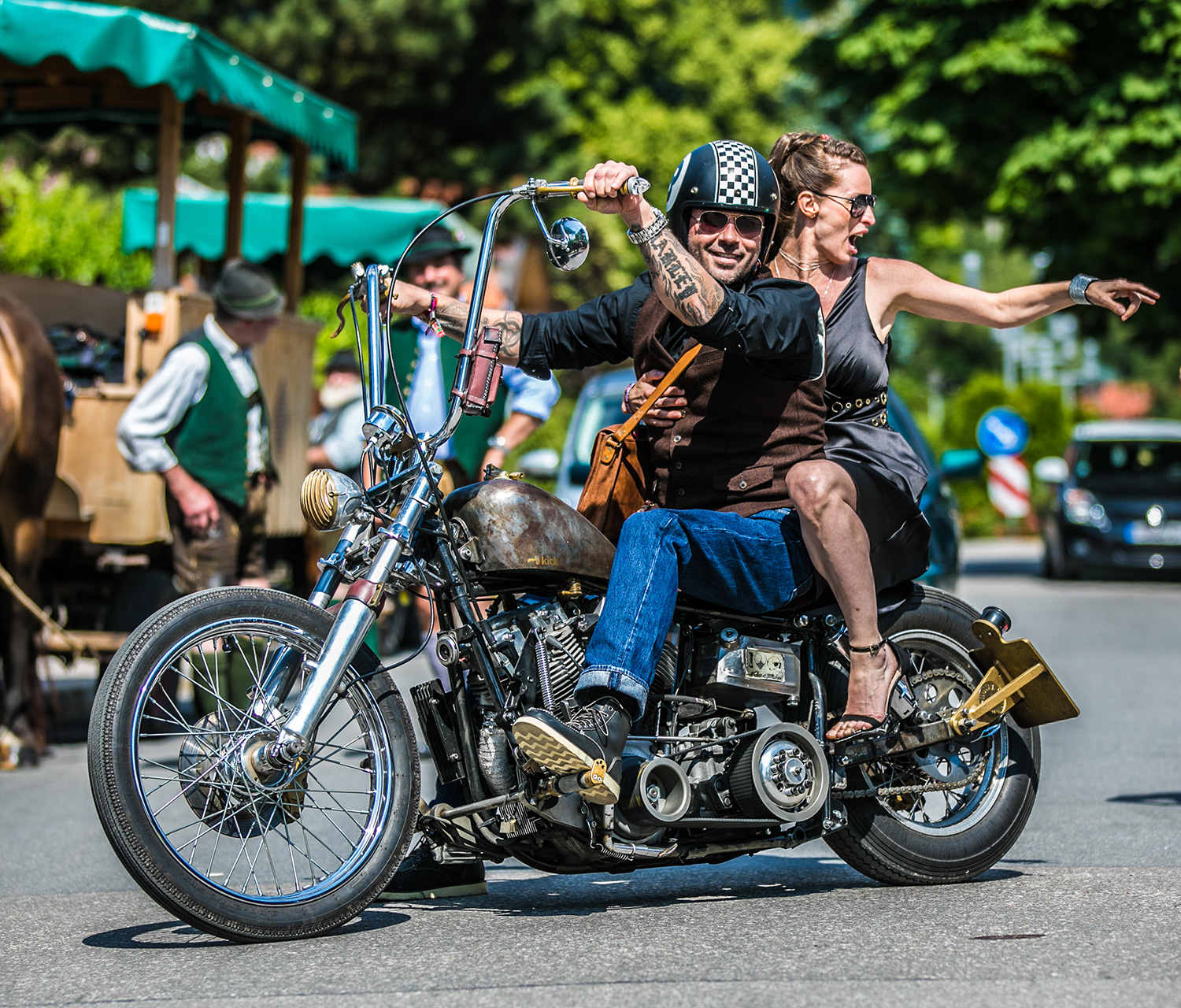 rock n roll bride motorcycle