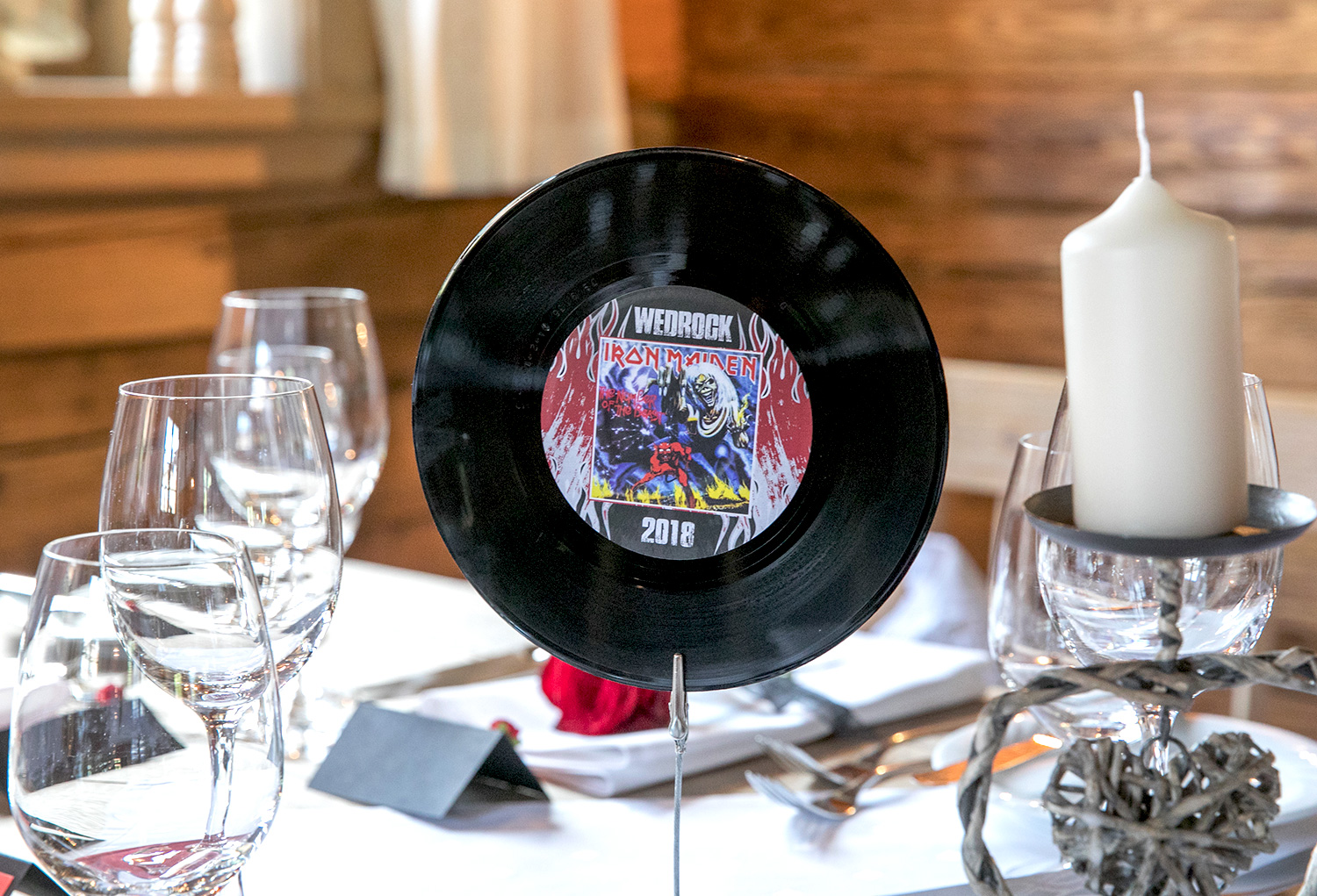 wedrock wedding vinyl record centre pieces