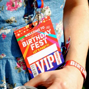 birthdayfest birthday party vip lanyards favours