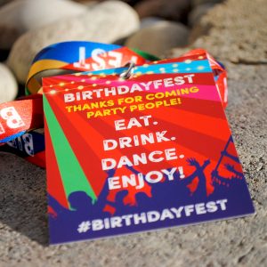 festival birthday party vip pass lanyards party bag favours