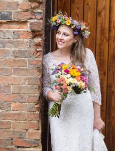 festival bride flower crown wedfest