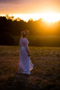 festival brides wedding sunset