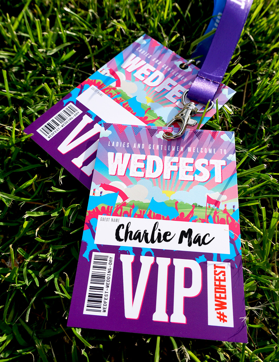 festival wedding place names festival lanyards wedfest