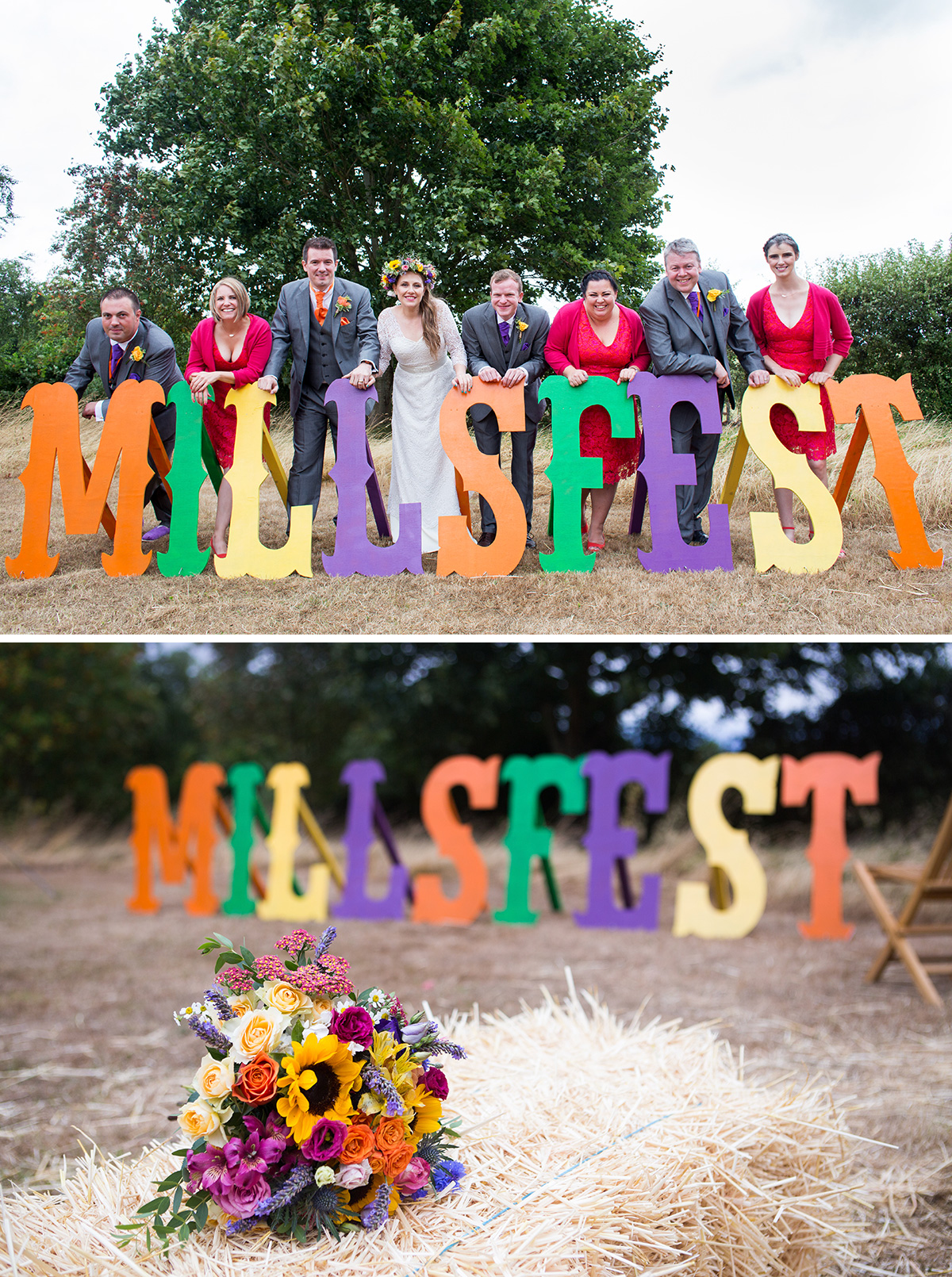 millsfest festival wedding sign letters
