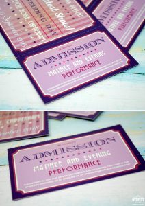 admission ticket stub wedding invitation rsvp