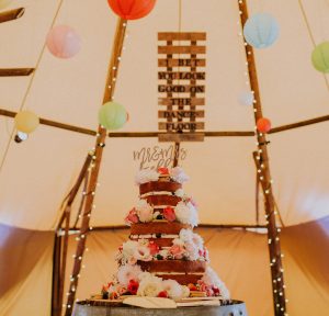 festival wedding cake