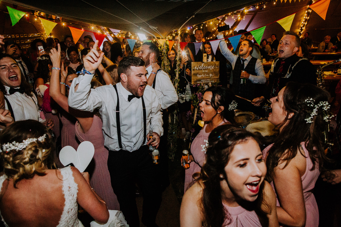 festival wedding dancefloor party