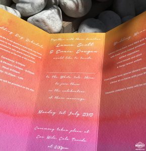 ibiza wedding invite