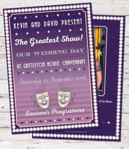 musical theatre wedding program order of service