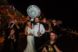new york brass band wedfest festival wedding