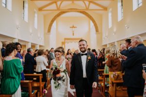 paul and adele glastonbury festival theme wedding