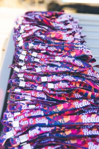 personalised fabric festival wedding wristbands