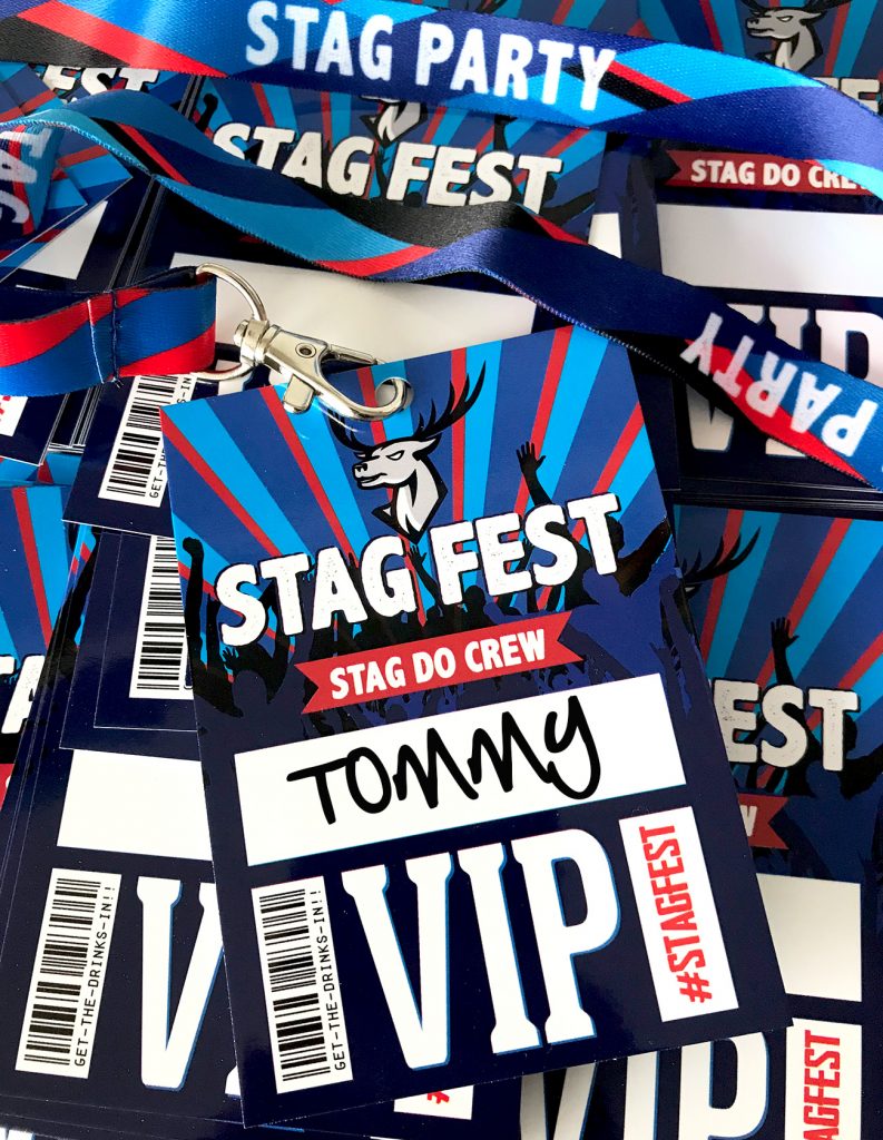 stagfest festival stag do party vip pass lanyard favours