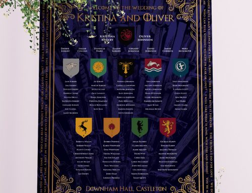 Game of Thrones Wedding Table Seating Plan Chart