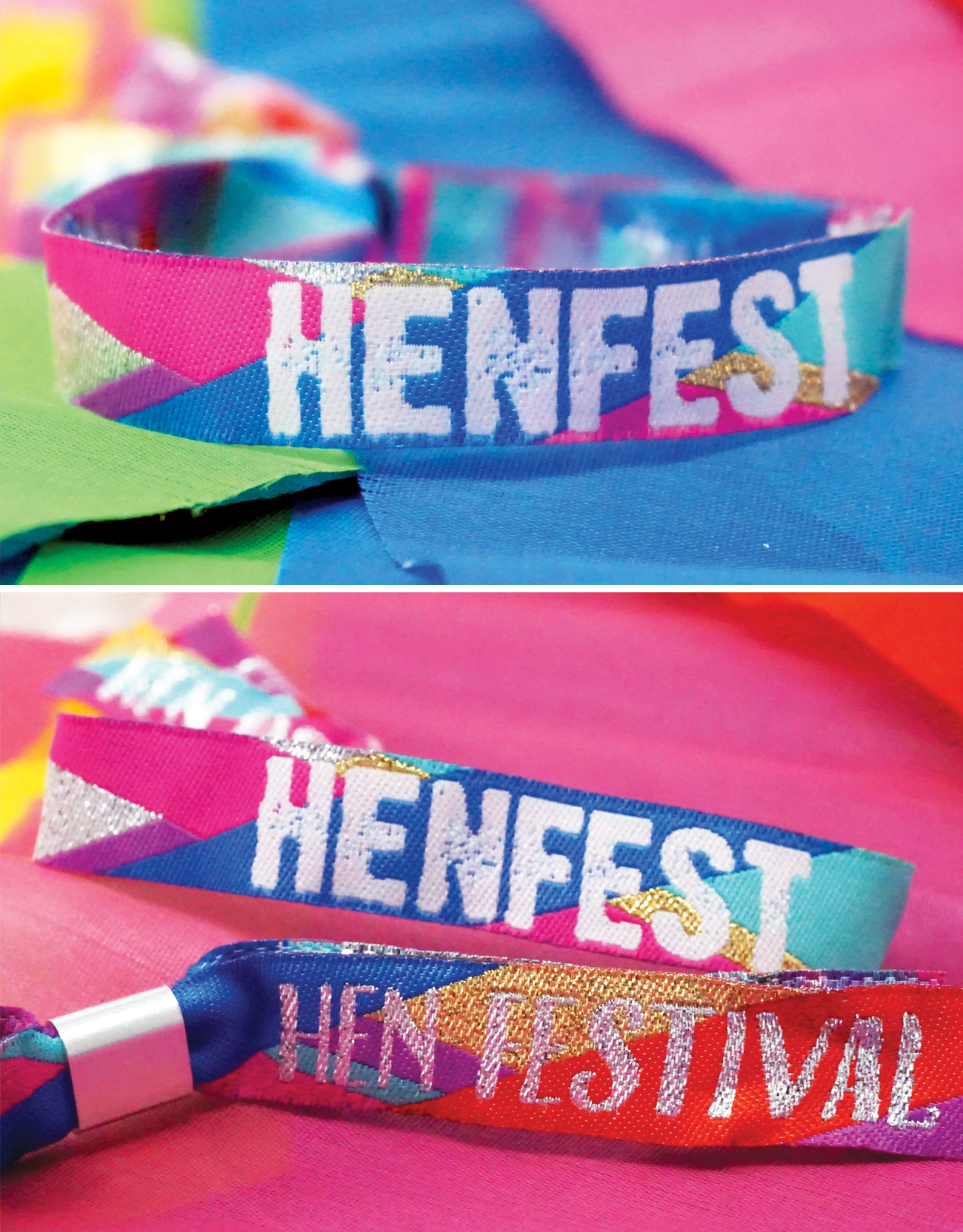 hen fest festival hen do party wristbands favours