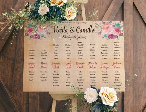 Themed Wedding Table & Seating Plans