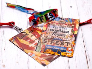 branded festival corporate promotional event lanyards wristbands