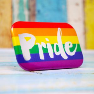 gay pride rainbow flag badges