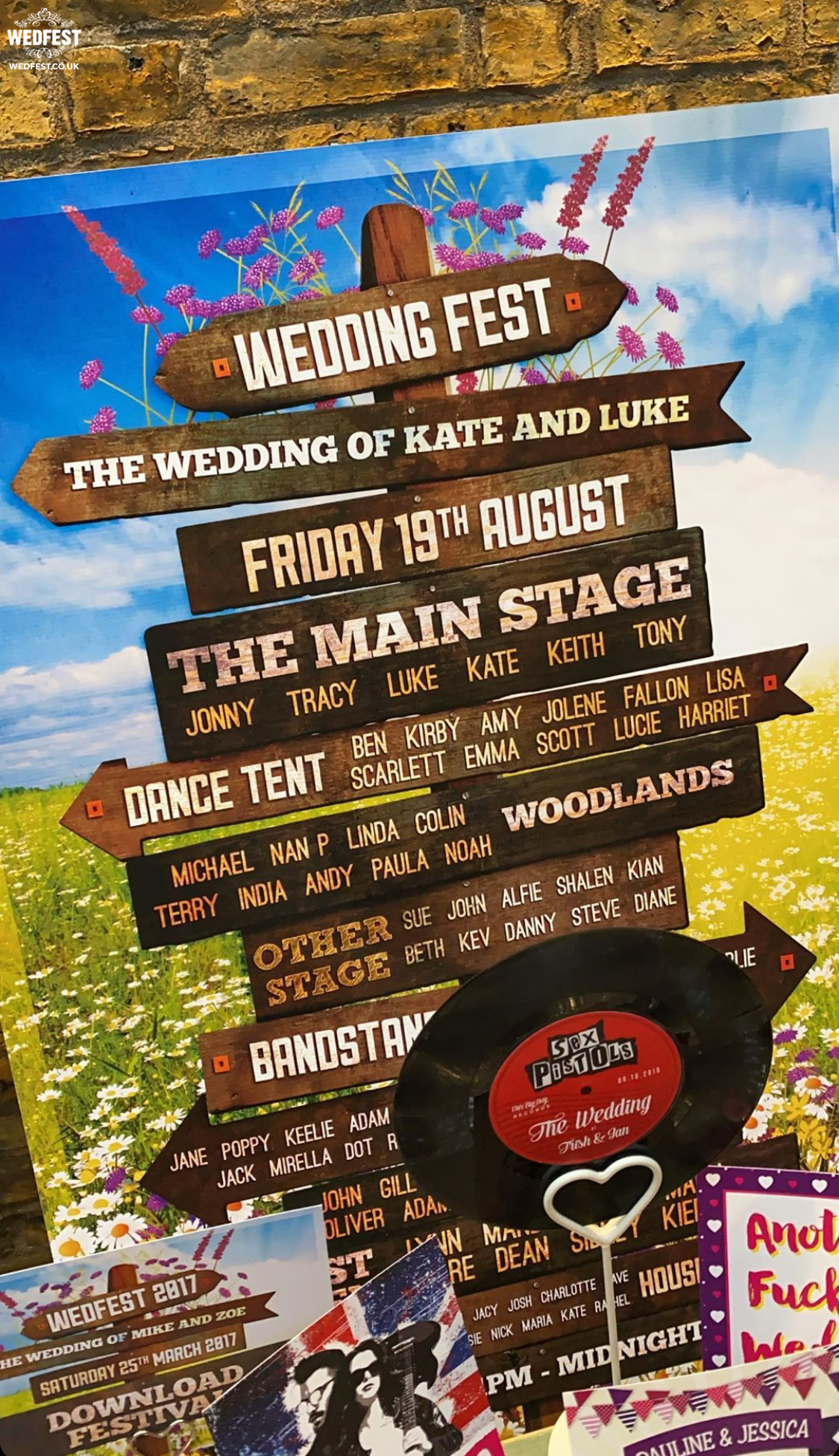 festival wedding table plan