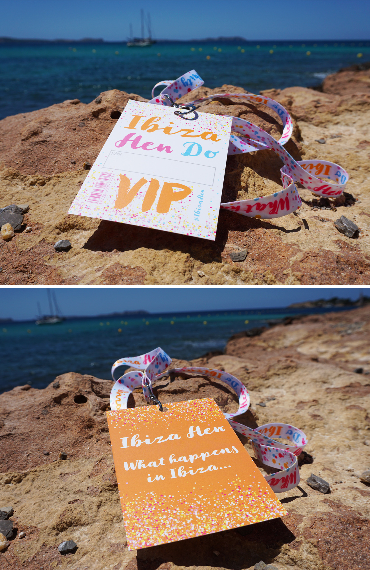 ibiza hen party vip pass lanyards accessories