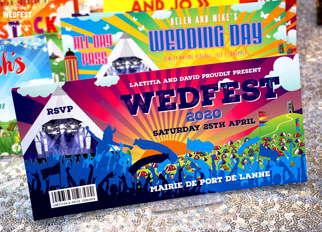 wedfest festival wedding invitations