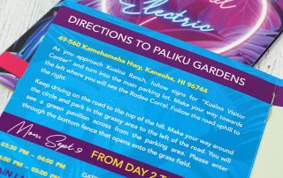 hawaii dance music wedding stationery invitations