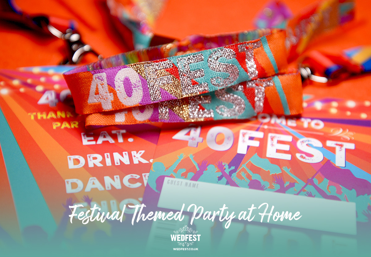 40FEST 40th birthday party festival-at-home-wristband lanyard party favours