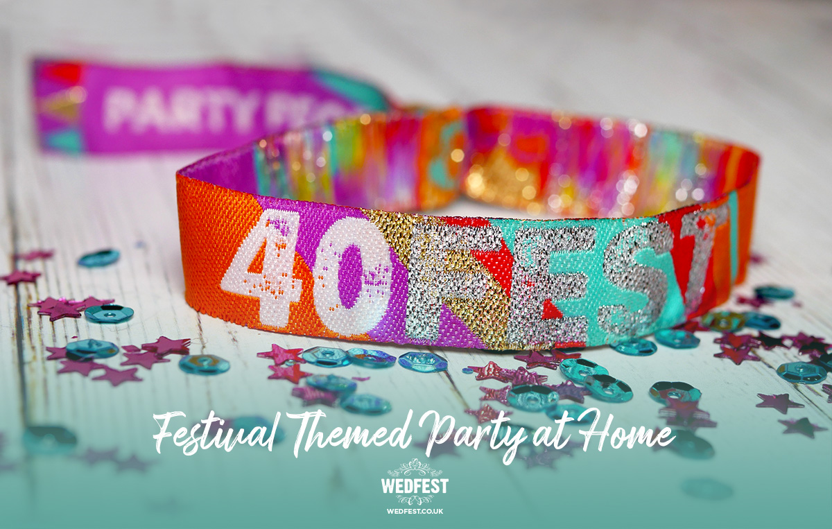 40FEST 40th birthday party festival at home wristbands