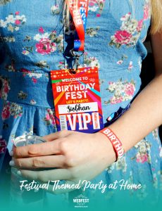 birthdayfest festival birthday party at home vip pass lanyards wristbands