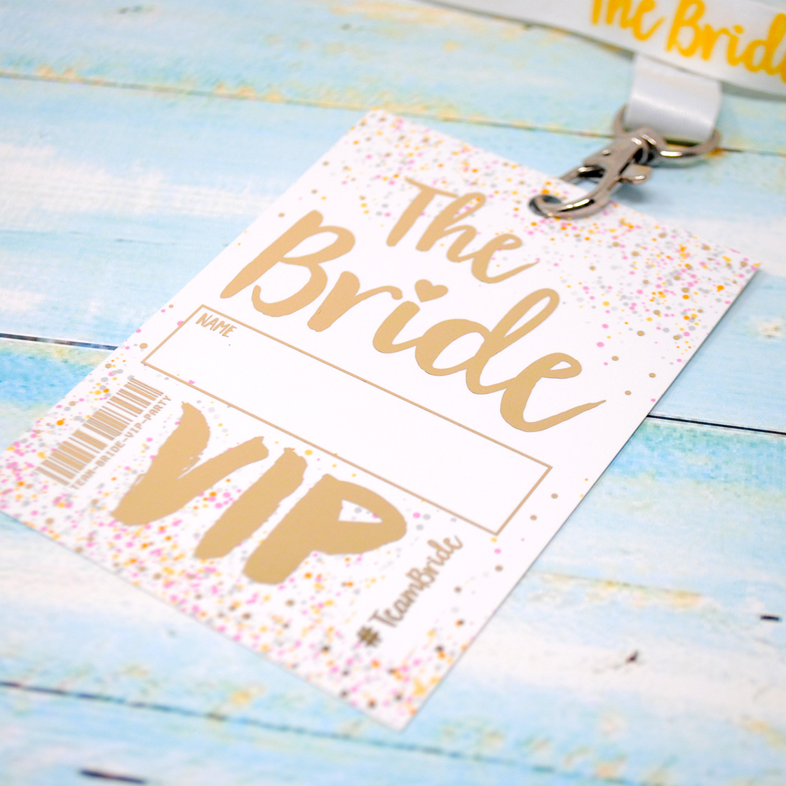 bride to be hen party vip lanyard