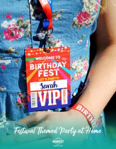 festival birthday party vip lanyards