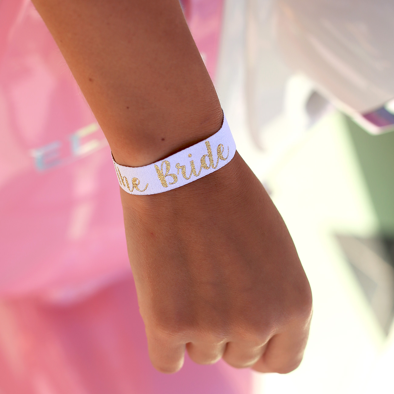festival bride to be wristband favour