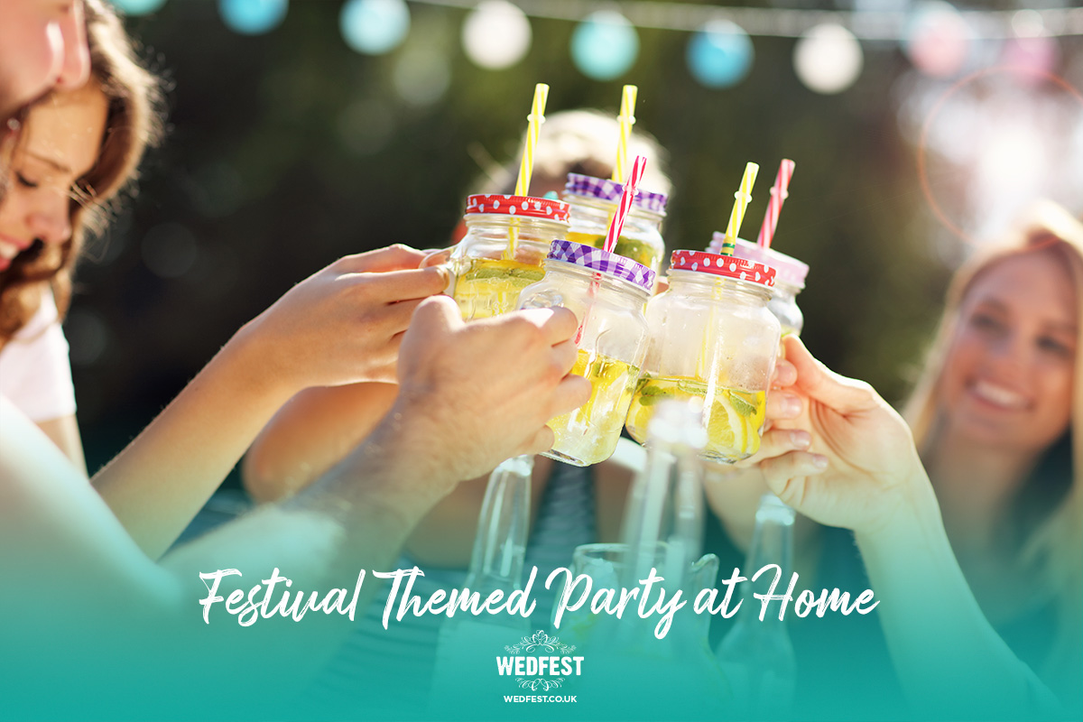 festival themed party at home food and drinks ideas