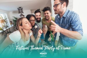 festival themed party at home karaoke music party dj