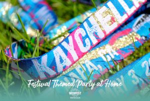 personalised festival birthday party wristbands