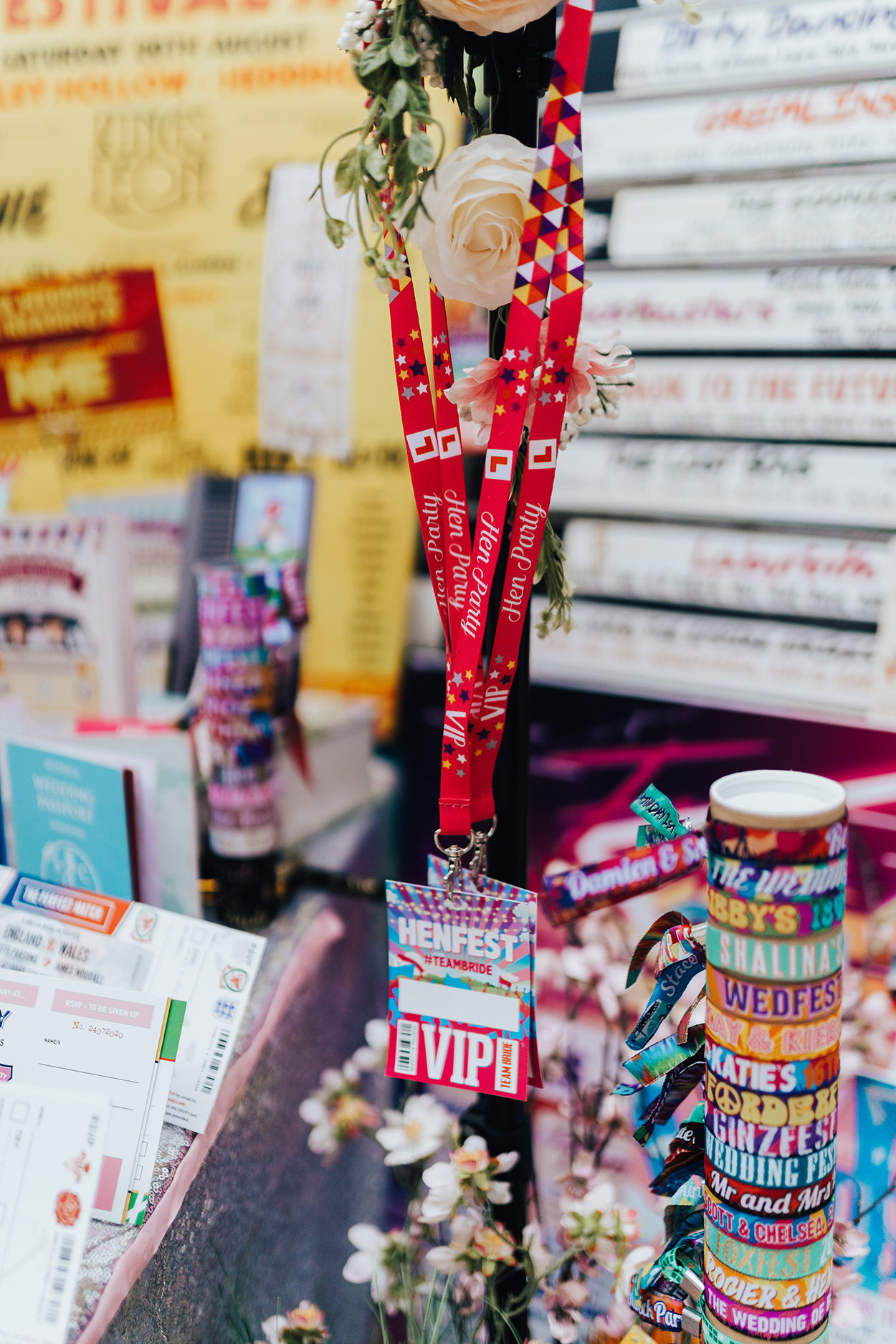 henfest hen party lanyards rock n roll bride live