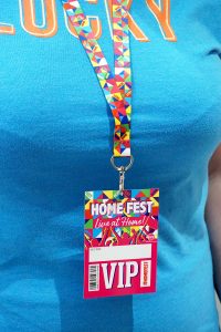 home fest festival house party neck lanyard vip pass