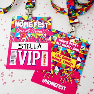 homefest festival house party lanyards
