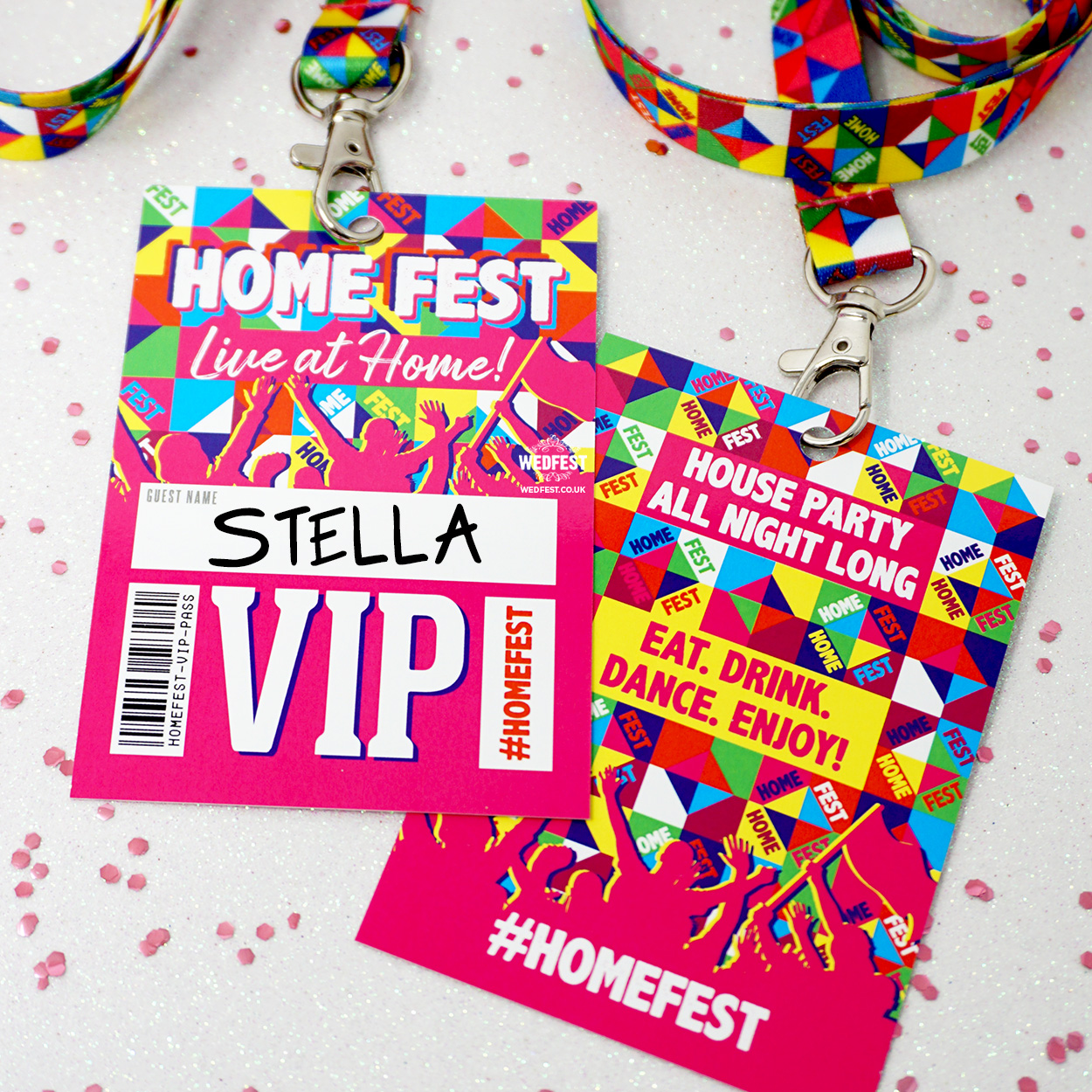 homefest festival house party lanyards