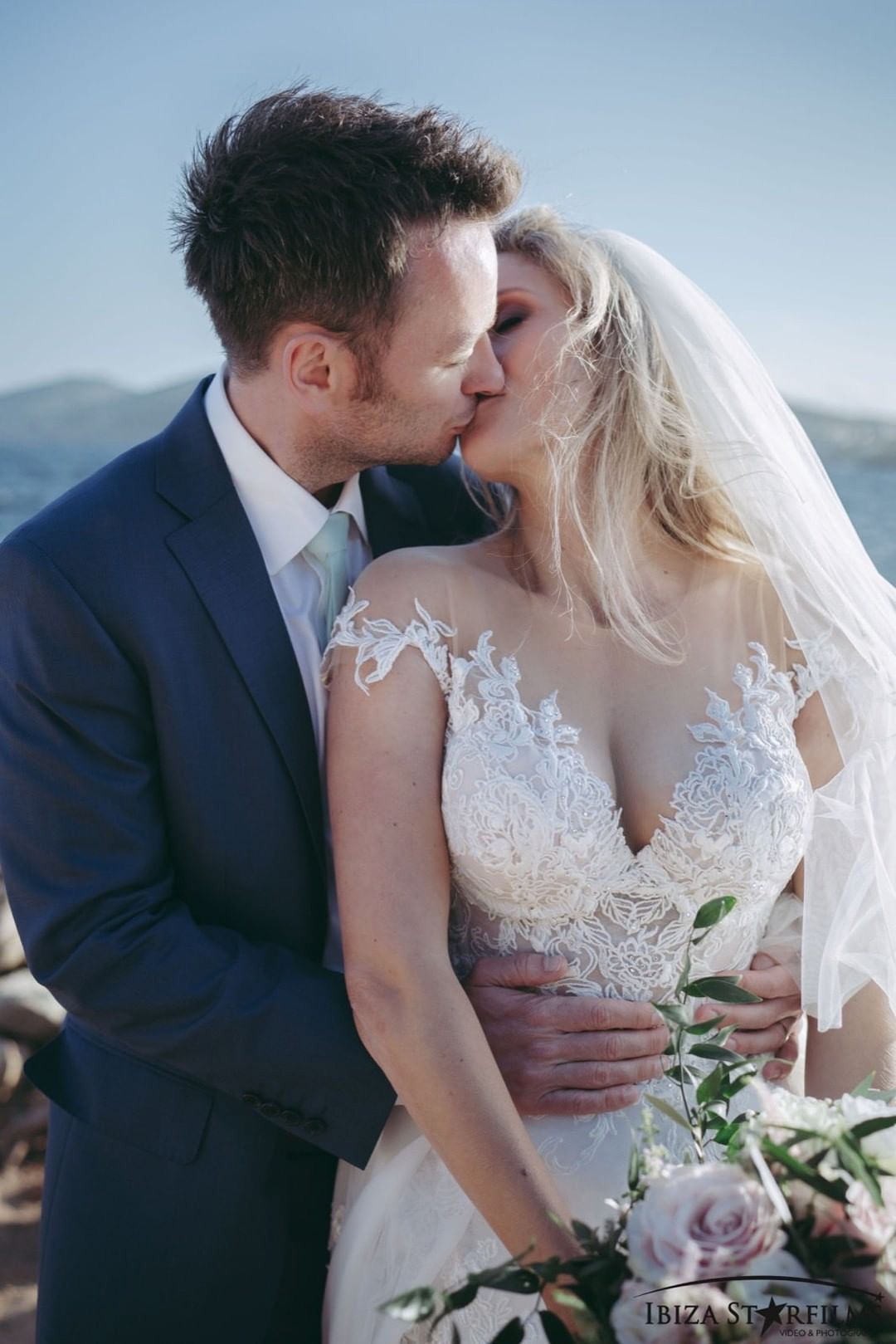 ibiza weddings bride groom rooftop wedding