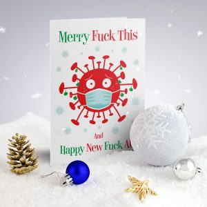 merry fuck this funny christmas cards lockdown coronavirus covid