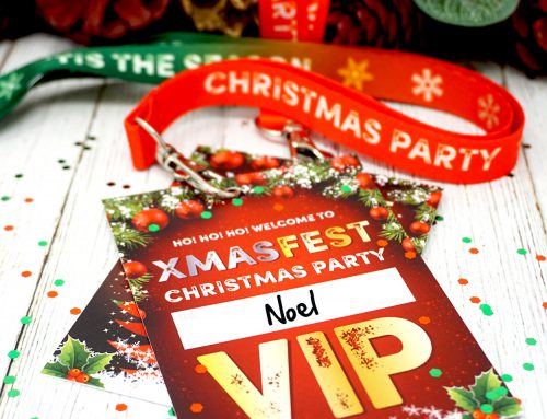 XMAS FEST Festival Christmas Party Wristbands & VIP Pass Lanyards
