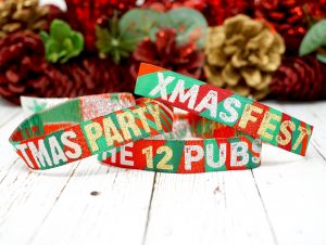 office christmas lockdown party wristbands