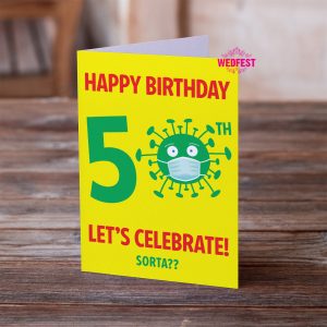 coronavirus covid lockdown 50th birthday cards