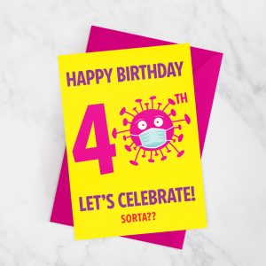 coronavirus covid lockdown 40th birthday card