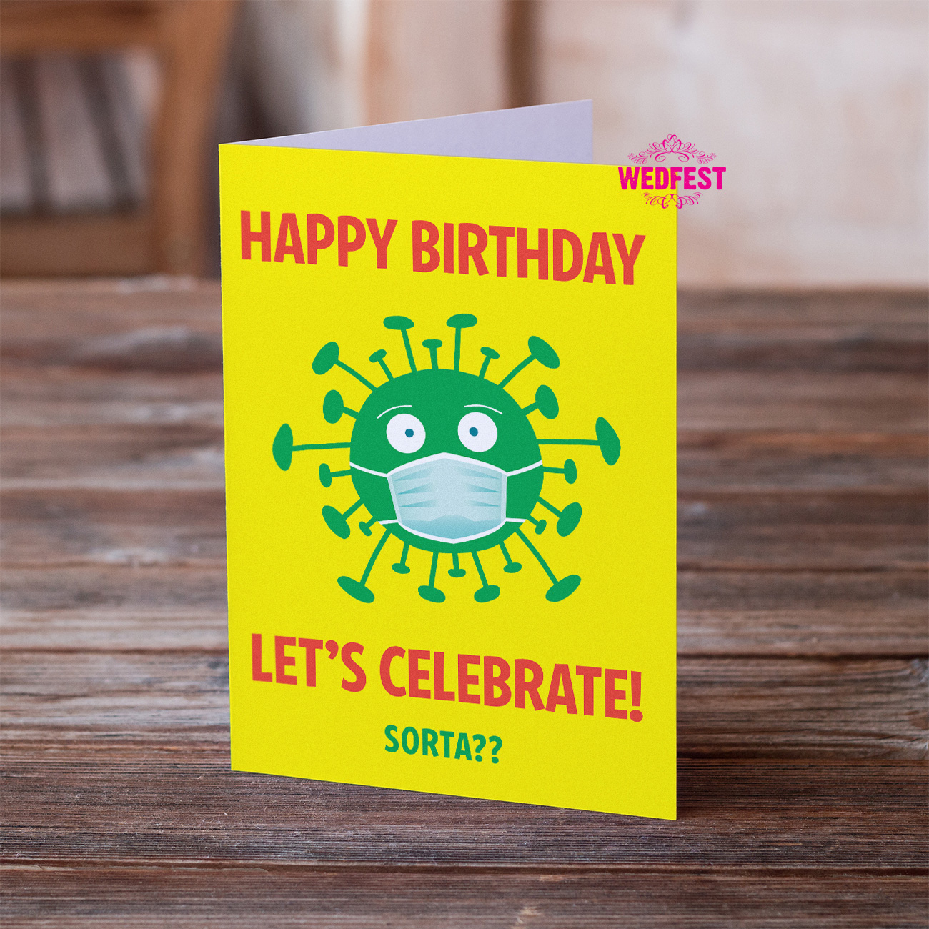 coronavirus covid lockdown birthday card