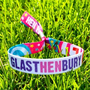 glasthenbury festival wristbands henfest hen party wristband