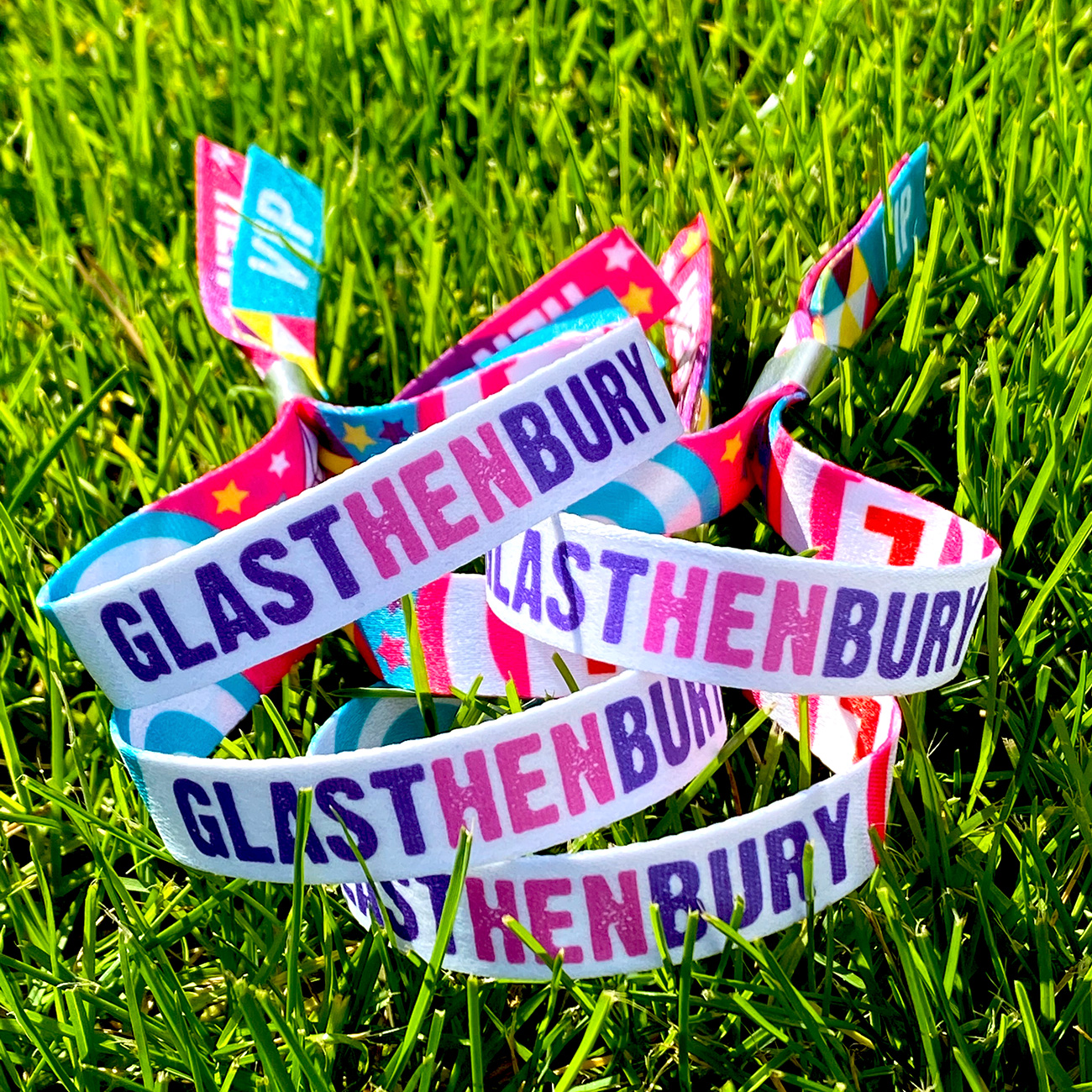 glast hen bury glasthenbury festival wristbands hen party