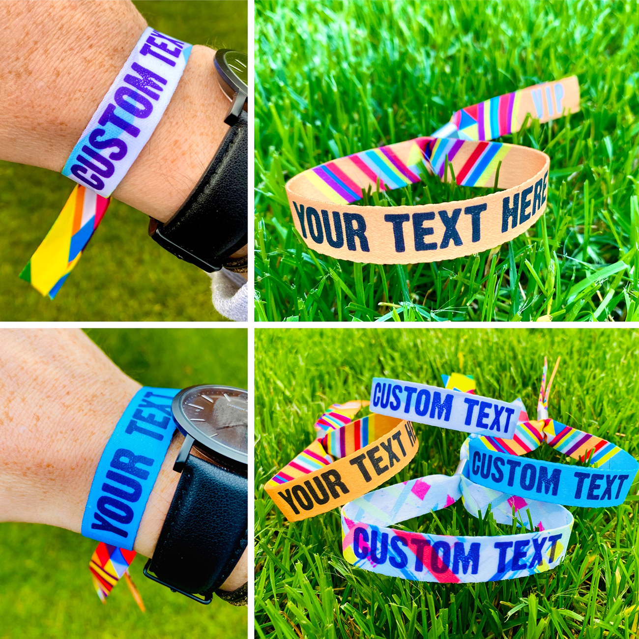 personalised festival hen party wristbands