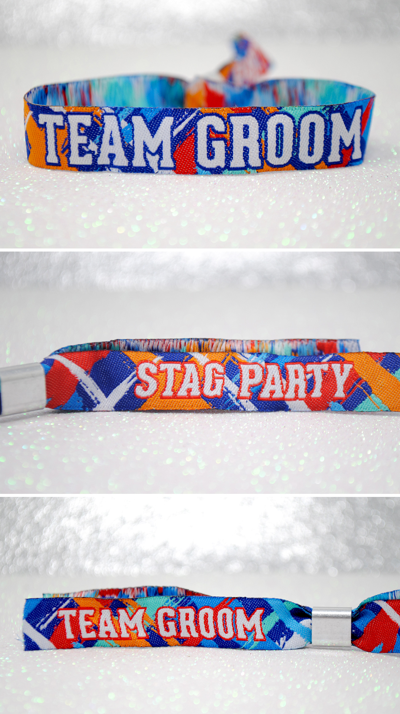 stag party team groom wristbands